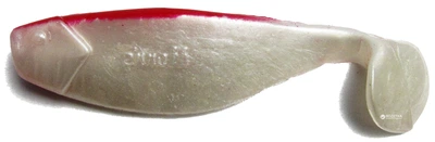 Виброхвост Mann's Shad 4" 100мм 5 шт Silver-Red (M-070 PL BR)