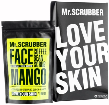 Кавовий скраб для обличчя Mr.Scrubber Mellow Mango для всіх типів шкіри 150 г (4820200230733)