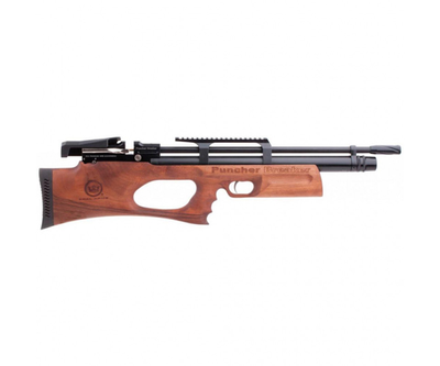 Гвинтівка пневматична, повітря Kral Puncher Breaker PCP Wood 4,5 мм з глушником. Колір коричневий. 36810103