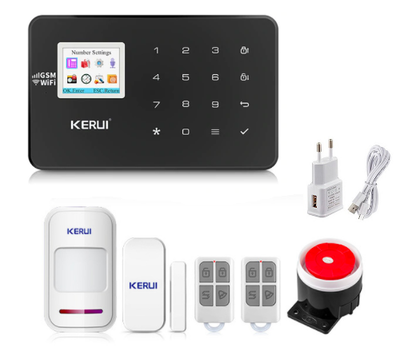 Комплект сигнализации Kerui alarm W18 Start черная Pro