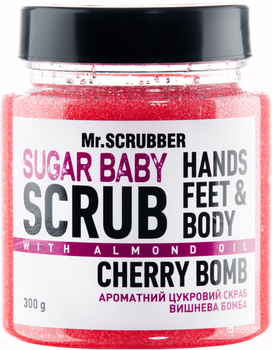 Сахарный скраб для тела Mr.Scrubber Sugar baby Cherry Bomb для всех типов кожи 300 г (4820200230351)