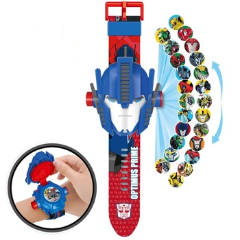 Игровой набор Проекционные Часы Projector Watch Трансформер Оптимус Прайм - Optimus Prime с 24 видами изображениями героев мультфильма