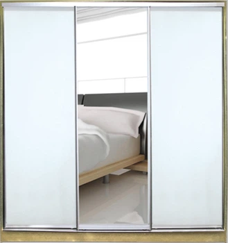 Шкаф купе Luxe Studio Стандарт-1 Зеркало с Пескоструем-10 2100x2300x450 трехдверный (33324)