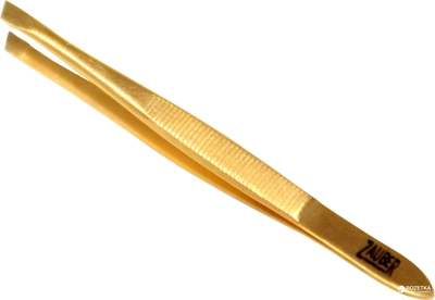 Пинцет для бровей Zauber-manicure золотой Т-373S (4004900003730)