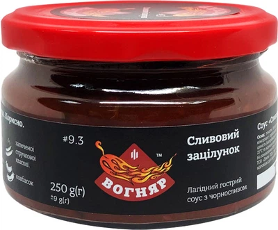 Соус Вогняр острый Сливовый поцелуй 250 мл (4820198340438)
