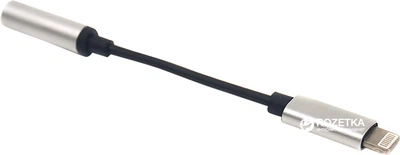 Аудіо-перехідник PowerPlant Lightning - Jack 3.5 мм 0.1 м (CA910366)