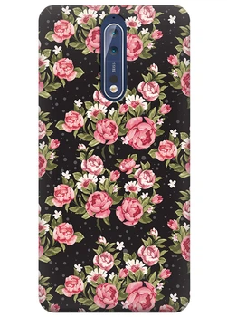 Силіконовий чохол ПринтОК для Nokia 8 Dual Sim - Півонії