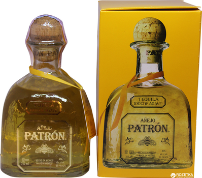 Текіла Patron Anejo 0.75 л 40% (721733000012)