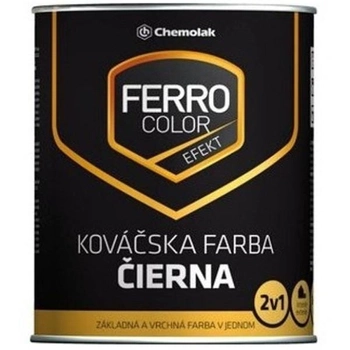 Краска Chemolak "FERRO COLOR" Efekt kováčska 0,75 л. черная