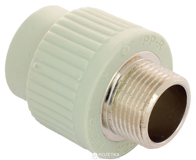 Муфта поліпропіленова FADO PPR із зовнішньою різзю 25х1/2", PPM23