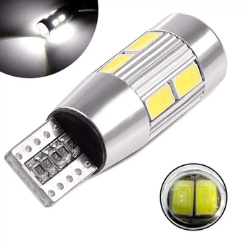 LED лампи в автомобіль T10 W5W 2шт, з обманкою Canbus 10 SMD 5630, білий