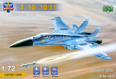 Фронтовой истребитель T-10-10/11 1:72 ModelSvit (MSVIT72049)