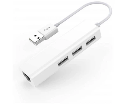 Адаптер USB to 3 USB 3.0 ports Hub with Ethernet LAN