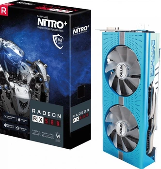 Видеокарта Sapphire Radeon RX 580 8GD5 Special Edition METAL BLUE NITRO+ (1430/8400) (DVI, 2 x HDMI, 2 x DisplayPort) (11265-21) Б/У