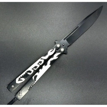 Карманный нож C36 черный с белым