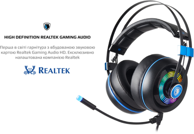Sades Armor RGB Gaming Headset [High Definition Realtek Gaming