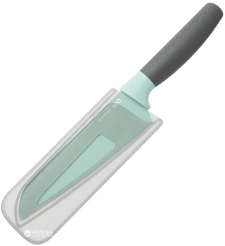 Кухонний ніж BergHOFF Leo Сантоку з покриттям 170 мм у чохлі М'ята (3950109)