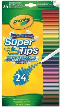 Набір фломастерів Crayola Super Tips Markers, Washable Markers 24 штук (58-5057-E-000) (B01BF6F20K)