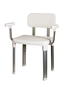 Стілець крісло з поручнями та спинкою КВ19 алюмінієвий каркас PRIMA NOVA