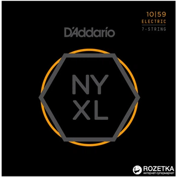 Струны для электрогитар D'Addario NYXL1059 NYXL Regular Light 7-String (10-59)