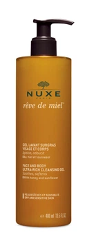 Універсальний очисний гель для обличчя і тіла Nuxe Ultra-Rich Cleansing Gel Медова мрія 400 мл (3264680004063)