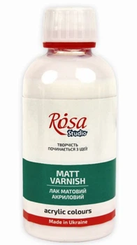 Лак акриловый матовый на водной основе 250 мл Rosa Studio, 750010104