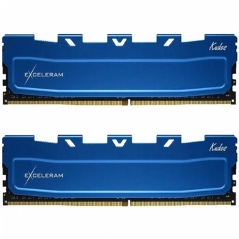 Модуль памяти для компьютера DDR4 16GB (2x8GB) 3000 MHz Blue Kudos eXceleram (EKBLUE4163021AD)