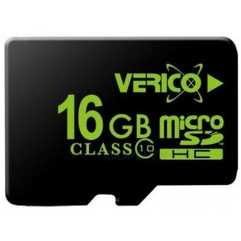 Карта памяти Verico MicroSDHC 16GB Class 10 высокоскоростная карта для смартфонов планшетов видеорегистраторов