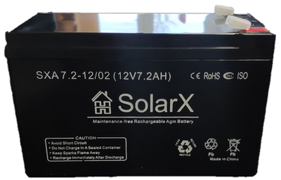 Акумуляторна батарея SolarX SXA 7,2-12