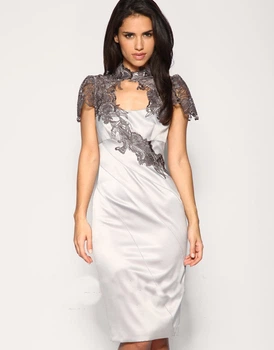 Платье Karen Millen S серое KM70003
