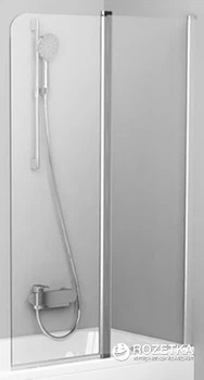 Шторка для ванны RAVAK 10CVS2-100 Transparent 7QRA0C03Z1 полированный алюминий правосторонняя