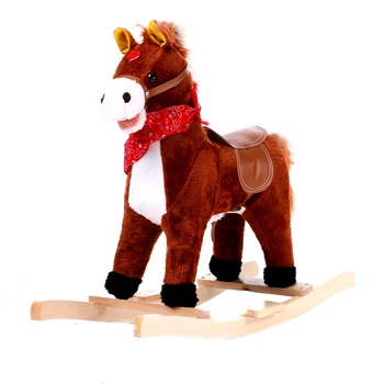 Коник гойдалка Huada Toys W01 музична Коричнева (А1701)