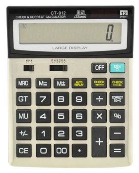 Великий настільний калькулятор CT-912 (3283)