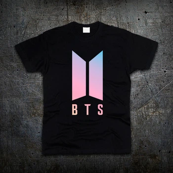 Футболка Fruit of the Loom Лого БТС BTS Bangtan Boys Чорна XL (6197120)