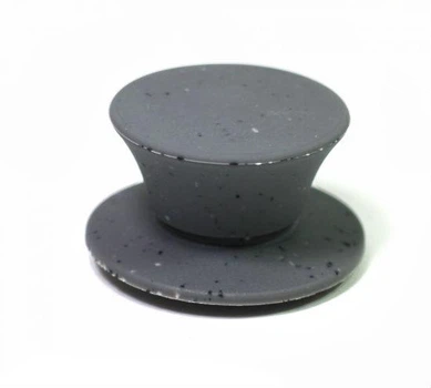 Силіконова ручка для кришки Fissman 6х3см Сіра (9910)