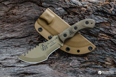 Карманный нож TOPS Knives Tom Brown Tracker 4 Coyote Tan TBT04-TAN (2000980436767)