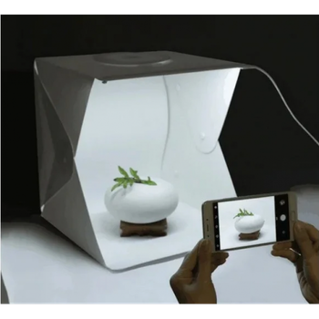 Световой Лайт бокс Smart Light с 2x LED подсветкой для предметной съемки 30 х 30 см (Фотобокс для макросъемки)