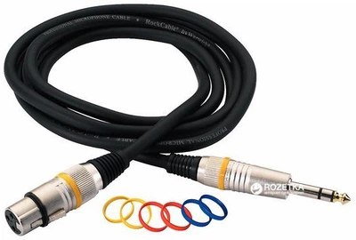 Микрофонный кабель RockCable RCL30383 D6F BA 3 м Black (RCL30383 D6F BA)