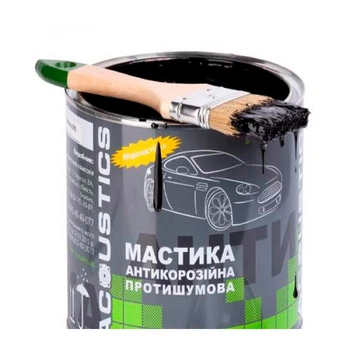Мастика для авто битумно каучуковая ACOUSTICS 2 кг (противошумная, антикоррозионная для днища) (sp-0091)