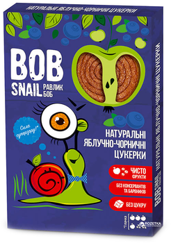 Цукерки Bob Snail натуральні яблучно-чорничні 60 г (4820162520392)