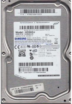 Жорсткий диск Samsung SpinPoint F1 500ГБ 7200об/м 16МБ 3.5" SATA II (HD502IJ)