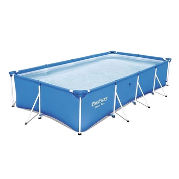 Прямоугольный каркасный бассейн Bestway 56405 Steel Pro Splash Frame Pool (400х211х81 см)