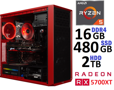Компьютер Игровой Ryzen 5 3500 RX 5700 XT V1