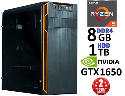 Компьютер Игровой Ryzen 5 1600 GTX1650 V1