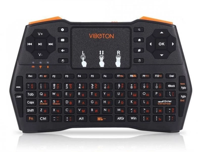 Беспроводная клавиатура VIBOTON i8 USB 2.0 2.4 ГГц Черный (1002-676-01)