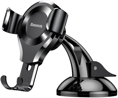 Автотримач для телефона Baseus Osculum Type Gravity Car Mount Black (SUYL-XP01)