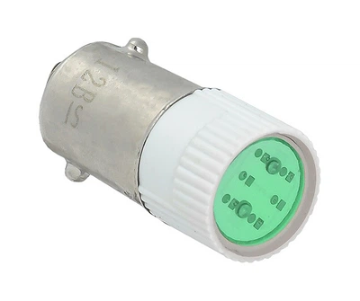 Лампа сменная зеленая LED BA9S AC/DC 220B