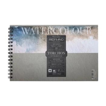 Альбом для акварели на спирали Fabriano Watercolor Torchon Extra Rongh 12л 300г А6
