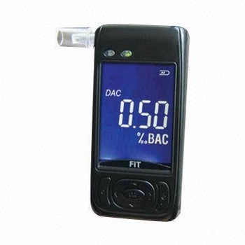 Алкотестер персональний FIT AAT-101LC з напівпровідниковим датчиком LCD дисплеєм годинник температура (acf_00349)