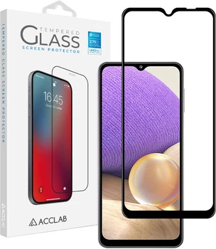 Защитное стекло ACCLAB 9H для смартфона Samsung Galaxy A32/M32 Black (1283126510533)